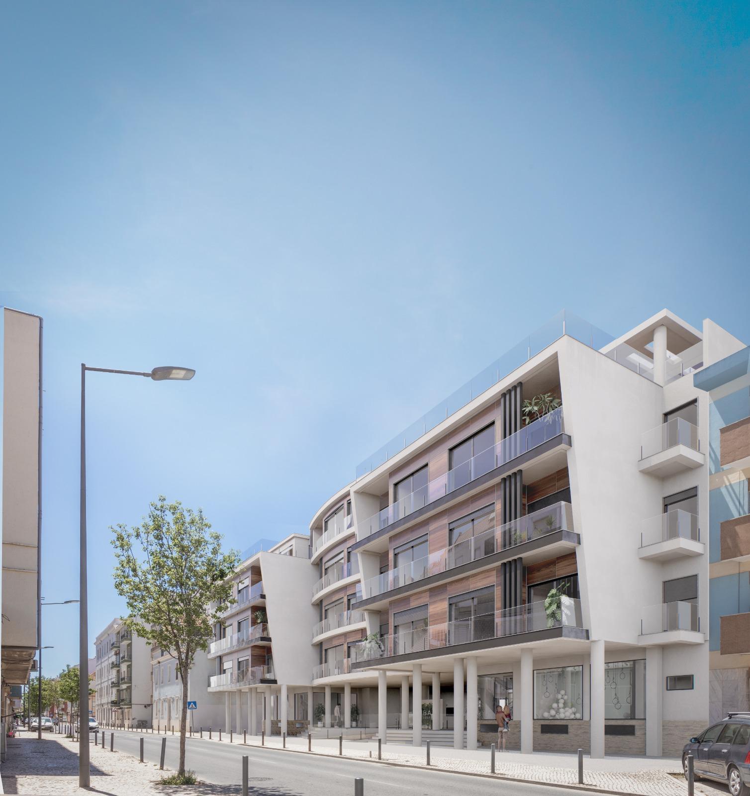 Fachada de empreendimento residencial